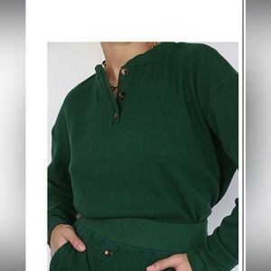 DONNI Thermal Henley Hunter NWT
